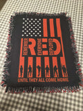 Red hank frayed edges