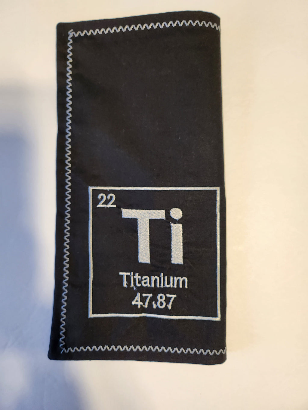 Titanium hank embroidered