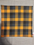 Orange plaid hank
