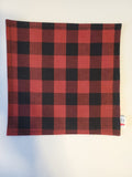 Red plaid hank