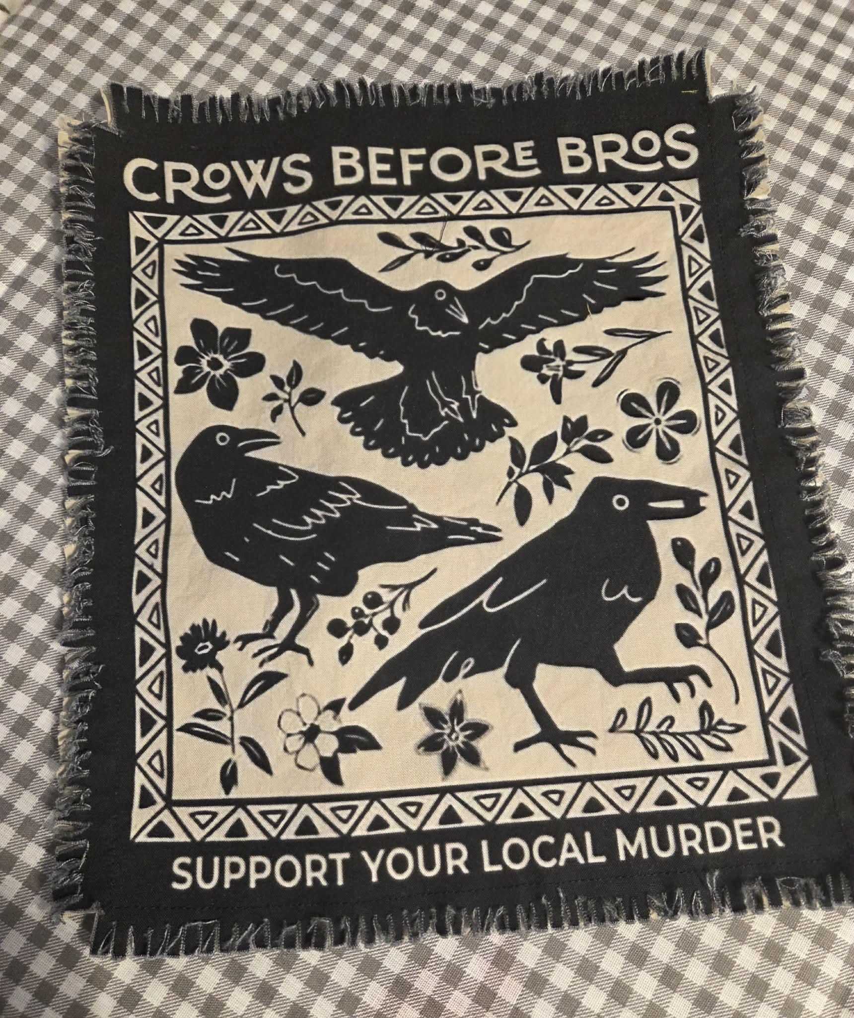 Crows hank with frayed edges
