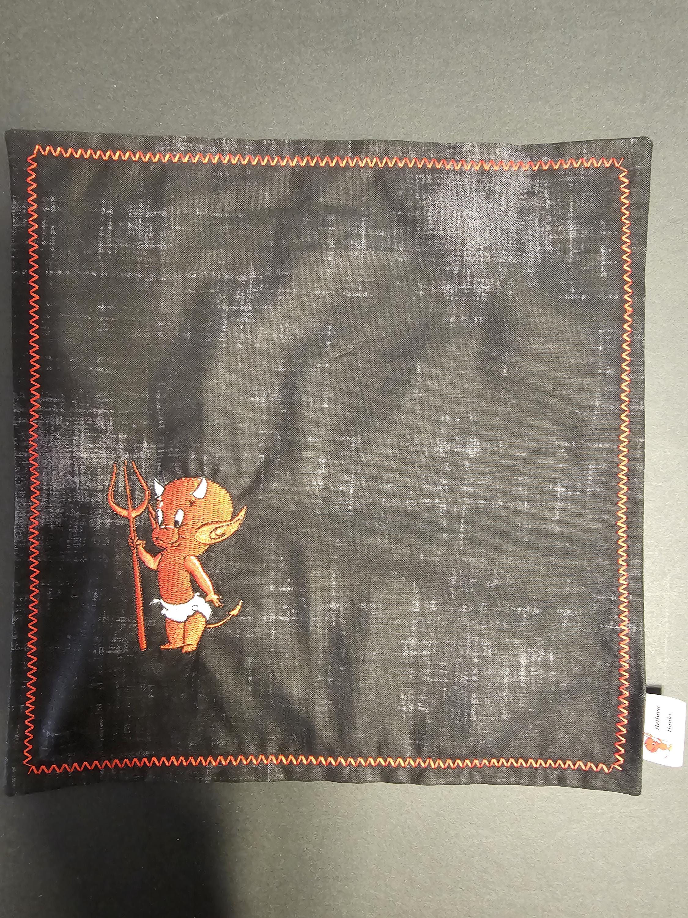 little devil embroidered hank